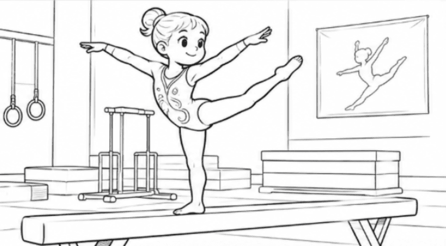ballet meisje sporttekening
